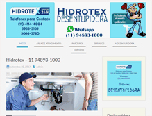 Tablet Screenshot of desintupidora.com.br